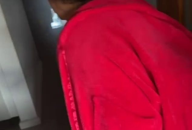 A tradesman driving to work on Thursday morning witnessed a housefire and rushed inside to save an elderly woman from the blaze, managing to capture the moment on his phone