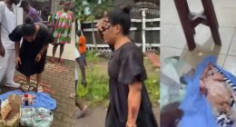 Woman caught faking miscarriage by placing chicken in box as deceased baby