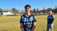 Malaki Moreton (pictured) was airlifted to hospital after suffering a spinal injury during a footy match on the NSW south coast