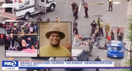 ‘He’s right there!’: Father of 3 confronted rifle-wielding ‘No Kings’ protest suspect after he caused fatal shooting of fashion designer and hid among protesters, report says
