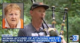 ‘I’m gonna call my husband’: Federal judge’s wife confronts man playing bagpipes before assaulting his wife, police say