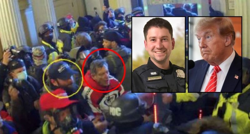 ‘Rests entirely on ambiguous video’: Pardoned Jan. 6 rioters who allegedly teamed up to injure DC cop that died by suicide days later face wrongful death trial