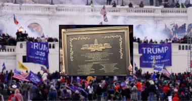 ‘Rewriting of history’: Trump admin ‘refusing’ to hang plaque honoring Jan. 6 police who defended the Capitol violates the law, officers claim