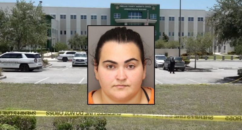 ‘Shot him in the back’: Woman tries killing her dad during custody exchange at sheriff’s office after his other kids refuse to get out of car, cops say
