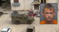 'Everyone is going to die': Man who threatened to burn mom alive threw 'acidic substance' that started to 'sizzle' when it hit the ground, police say