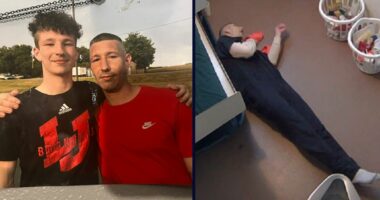'Not getting a free ride to the hospital': Jail staff told inmate to 'stop being a p—y' as he lay on floor writhing in pain before his death, lawsuit says