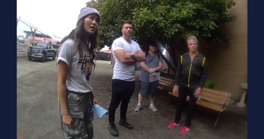 'Sir, were you raised in a ditch?': 'Cobra Kai' star confronts 'Karate Kid' villain who said on camera that he bit her, but he 'was just playing'