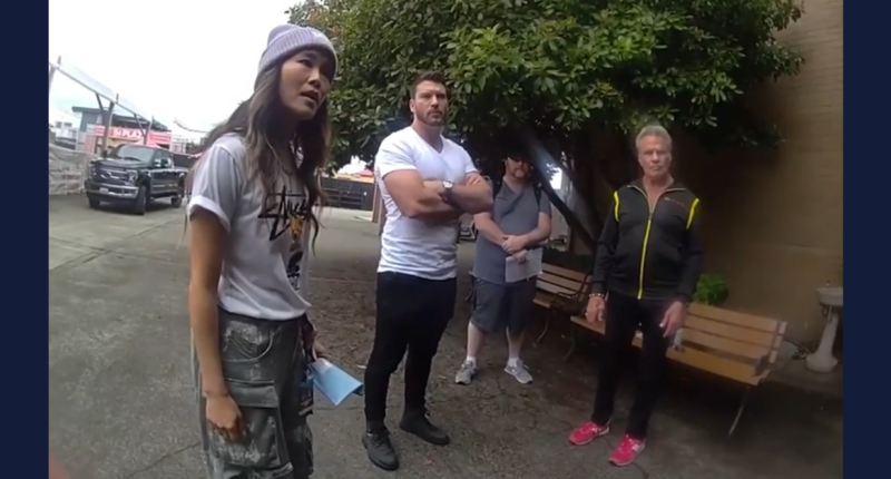 'Sir, were you raised in a ditch?': 'Cobra Kai' star confronts 'Karate Kid' villain who said on camera that he bit her, but he 'was just playing'