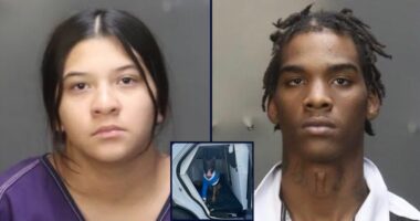 'They right there near u': Teen tried to help boyfriend accused of shooting police K-9 with machine gun as he fled, cops say