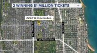 2 $1M winning Powerball tickets sold in Illinois, lottery says