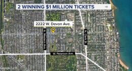 2 $1M winning Powerball tickets sold in Illinois, lottery says