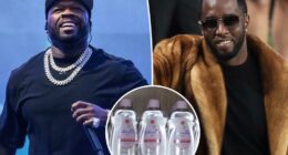 50 Cent back to savagely roasting Diddy after verdict with bizarre AI baby oil fashion show clip