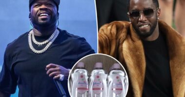 50 Cent back to savagely roasting Diddy after verdict with bizarre AI baby oil fashion show clip