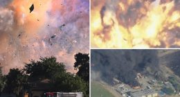 7 missing after explosion at California fireworks warehouse sets off massive blaze