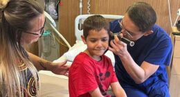 Jahkye (pictured) is one of 100 children whose lives have been transformed by free surgery