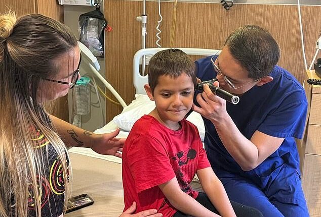 Jahkye (pictured) is one of 100 children whose lives have been transformed by free surgery