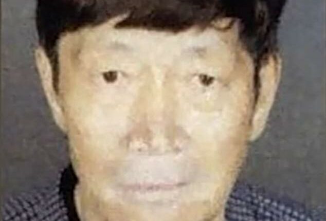 Guojun Xuan, 65, (pictured) and his partner Silvia Zhang, 38, were arrested for felony child endangerment this week after cops found they had 21 children from surrogate mothers