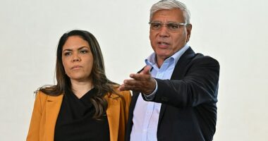 Warren Mundine (pictured with Liberal Senator Jacinta Nampijinpa Price) has called on the Prime Minister to stop dividing Australians