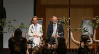 The 48th parliament officially opened on Tuesday, marking Mr Albanese's second term as prime minister, with a Welcome to Country Ceremony (pictured, Leader of the Opposition Sussan Ley and Prime Minister Anthony Albanese at the Welcome to Country ceremony)