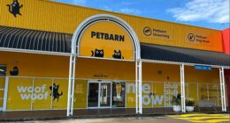 The man allegedly swallowed a live goldfish at a Petbarn in Sydney's Castle Hill (pictured)