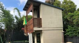 An Aussie builder has been threatened with a $740,000 fine for the cubby house he built for his daughter after neighbours complained the structure was an 'eyesore'.