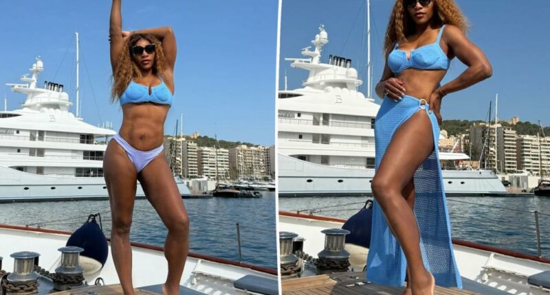 Bikini-clad Serena Williams flaunts her toned legs, sculpted abs on yacht with friends