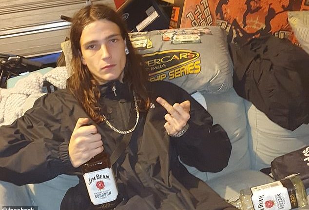 Brandon Dower, 21, (pictured) and his brother Alex, 23, were sentenced over the bashing of an elderly man in the District Court in Perth on Tuesday