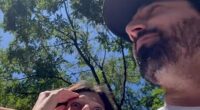 A Belgian man (not pictured) who drove almost 500 miles to meet his 'future wife' for the first time was instead met by the woman's husband (Pictured: A shocked Sophie Vouzelaud and her husband Fabien Boutamine receive the man at their home in France)