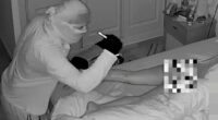 Chilling moment intruder inspects naked woman with his torch as she slept next to her partner in Marbella home as brave victim who released video describes 'recurring nightmares'