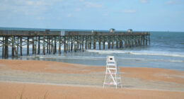The good old days when the pier was walkable and lifeguards