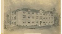 A sketch of the Florida Normal & Industrial Institute, which is now Florida Memorial University. Photo courtesy of FMU. The Black History Museum Task Force voted to recommend land owned by the university as the museum site.