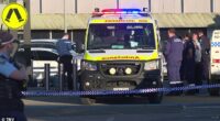 A man shot by police at a west Sydney Westfield has been identified as a 29-year-old father of two