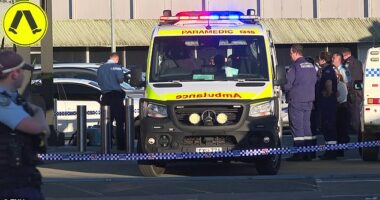 A man shot by police at a west Sydney Westfield has been identified as a 29-year-old father of two
