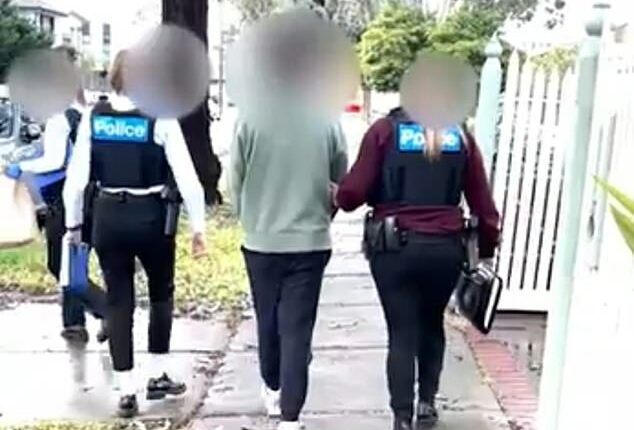 Doctor Ryan Yi Cho, 28, (centre) was arrested on Friday and charged with three counts of producing an intimate image after allegedly secretly recording videos of his hospital co-workers