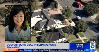 Doctor found dead in house fire was killed by the husband she was trying to divorce: DA