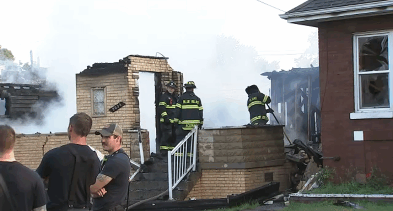 Dog still missing after fire destroys homes, business in Blue Island, officials say