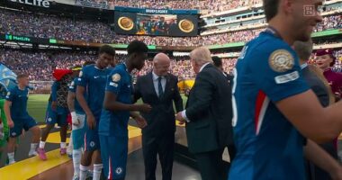 Chelsea youngster Tyrique George appeared more than happy to pass up a handshake from Donald Trump