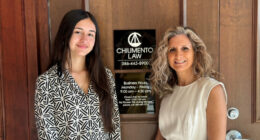 Alaria Krivoshey, left, with her Take Stock in Children mentor, Diane Vidal. (Chiumento Law)