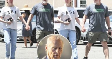 Erika Jayne holds hands with bodyguard beau John ‘Shrek’ McPhee as Tom Girardi divorce stalls