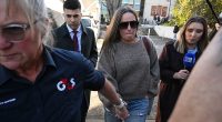 Erin Patterson's best friend Alison Rose Prior (pictured) was throned by media as she left the court on Monday afternoon