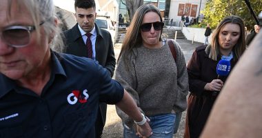Erin Patterson's best friend Alison Rose Prior (pictured) was throned by media as she left the court on Monday afternoon