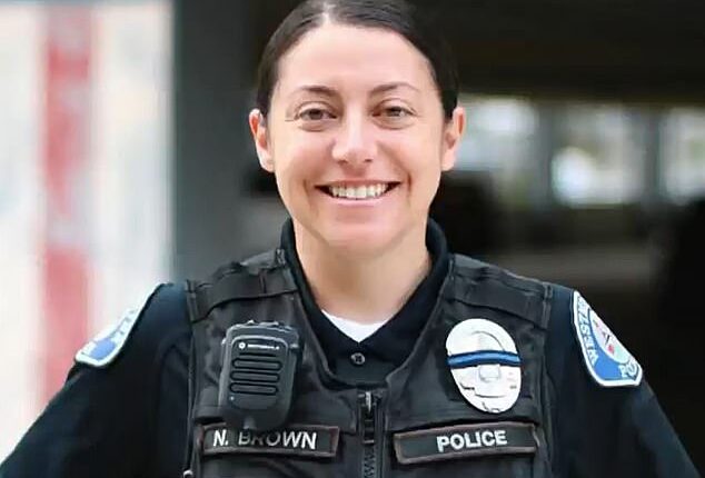 Nicole Brown (pictured), 39, was charged with 15 felonies in May after authorities found she was faking a disability for an extensive leave
