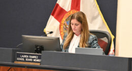 School Board member Lauren Ramirez volunteered a request to the Florida Ethics Commission for an opinion on potential conflicts of interests between her private business and the district. (© FlaglerLive)