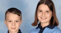 Pictured are the missing children, last seen on the Gold Coast about 8.50am on Friday