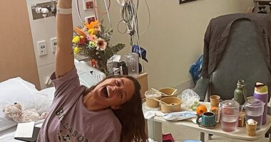 Ms Wilga returned to social media on Monday night, where she appeared well-stocked after losing 12kg across her 11 nights among the elements