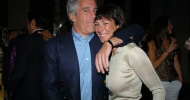Jeffrey Epstein and Ghislaine Maxwell attend the 2005 Wall Street Concert Series Benefitting Wall Street Rising