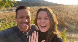 Jamie Nations, 56, (L), and Olena Berezhnova-Gunel, 34, (R), were awaiting visa approval to get married and move in together in Los Angeles