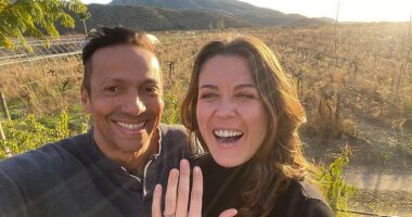 Jamie Nations, 56, (L), and Olena Berezhnova-Gunel, 34, (R), were awaiting visa approval to get married and move in together in Los Angeles