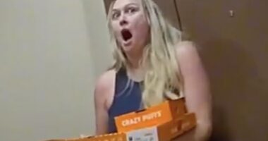Brandy (pictured) was absolutely shocked when she heard what happened to her GrubHub driver