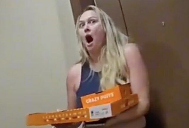 Brandy (pictured) was absolutely shocked when she heard what happened to her GrubHub driver